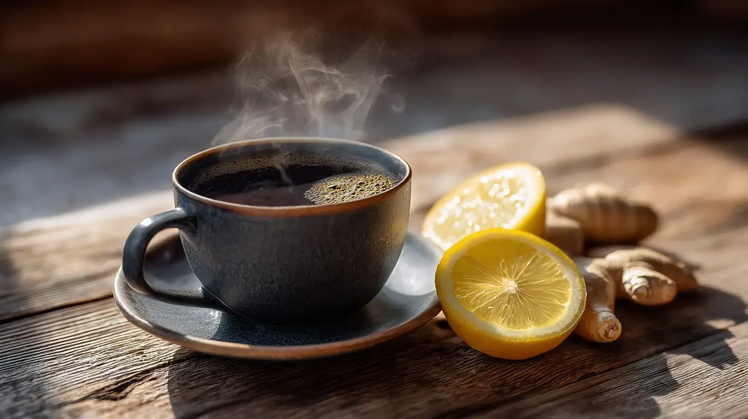 Lemon ginger coffee benefits for energy and wellness