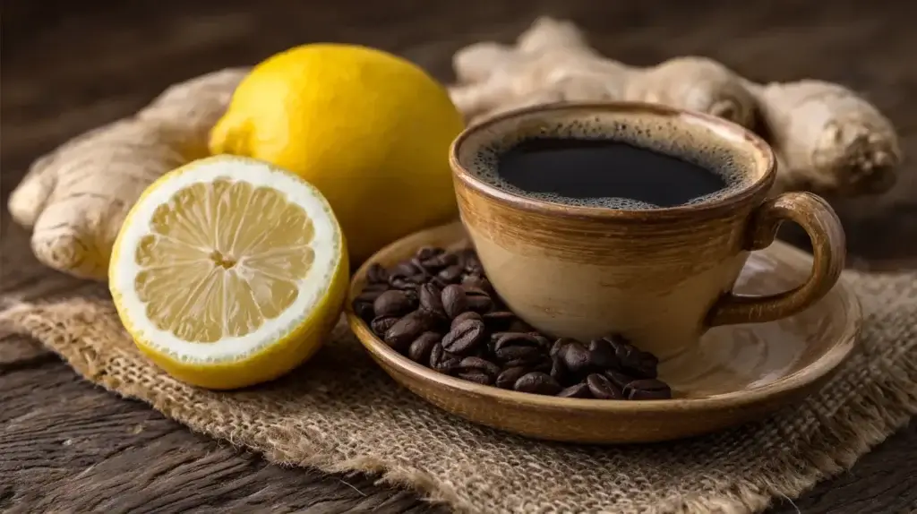 coffee lemon ginger ingredients for metabolism