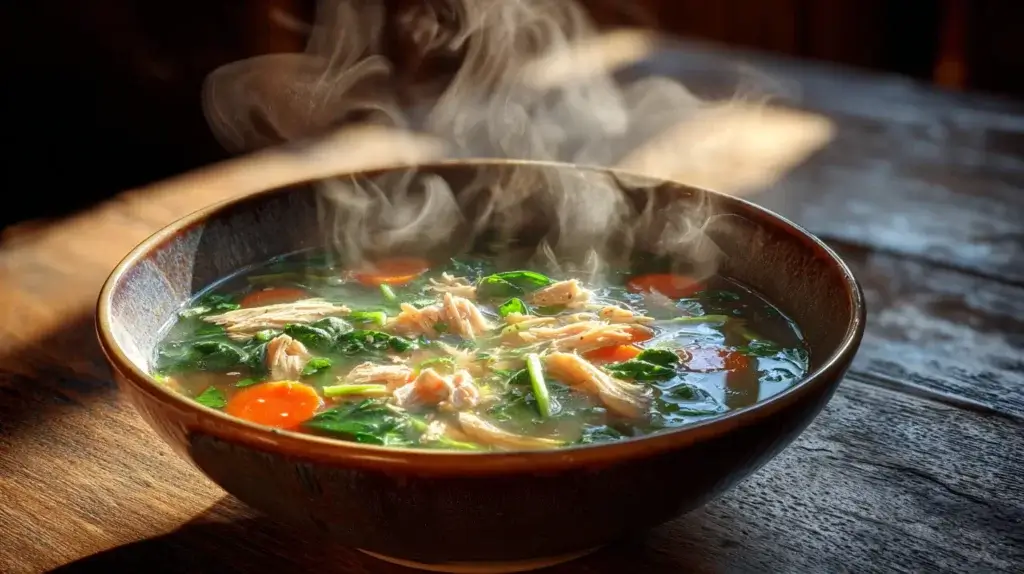 brothy chicken soup glp-1 dinner recipe for appetite control