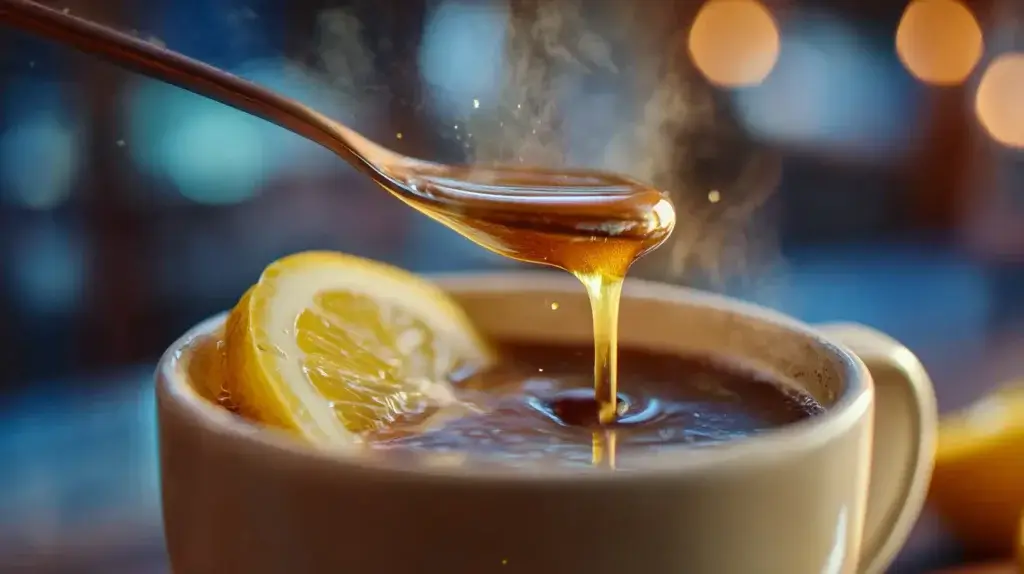 Coffee Ginger Lemon and Honey Benefits : adding lemon and honey to coffee with ginger