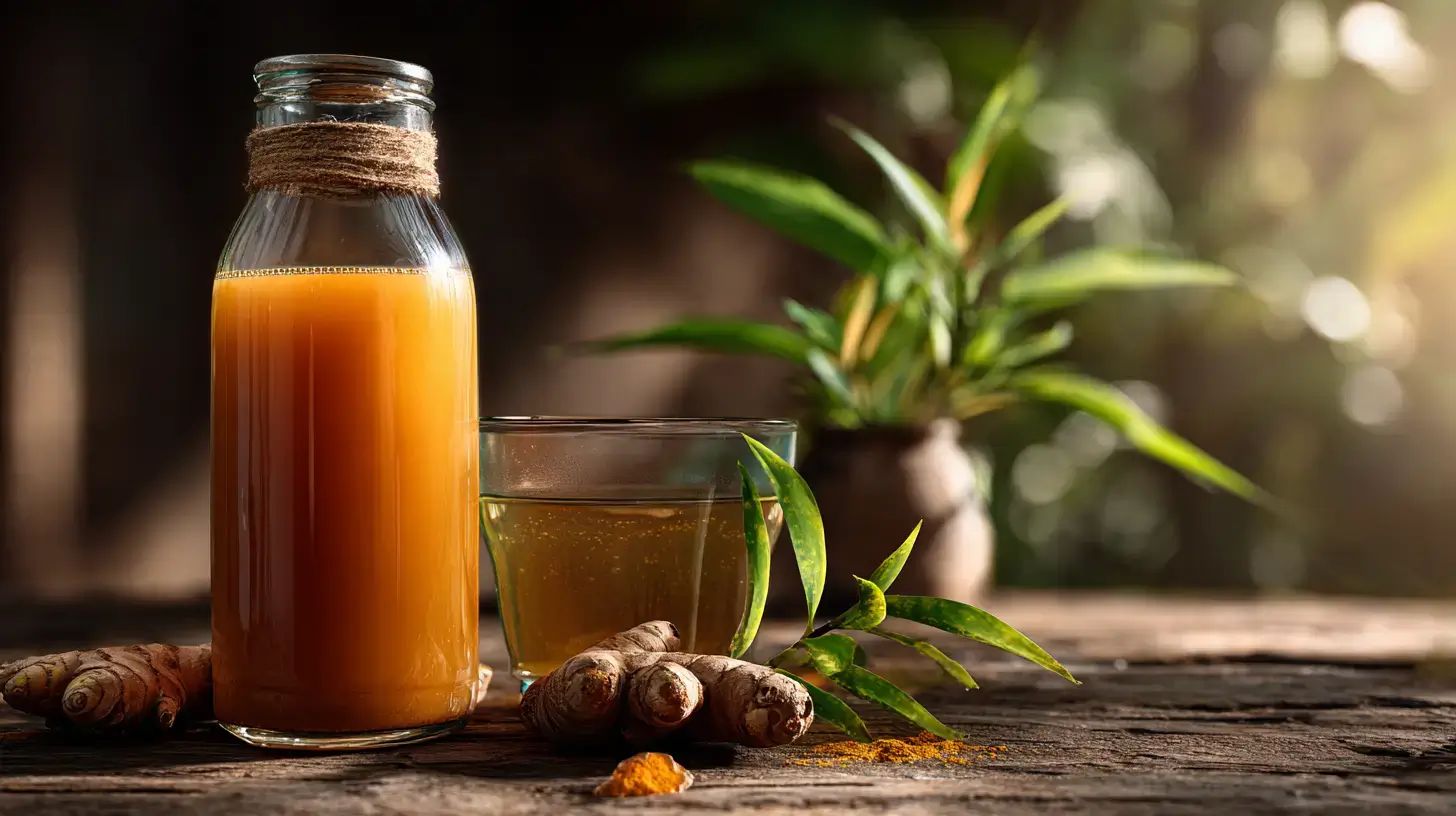 caption tentang jamu tradisional Indonesia sebagai minuman sehat herbal