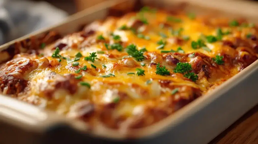 frozen burrito casserole baked in the oven