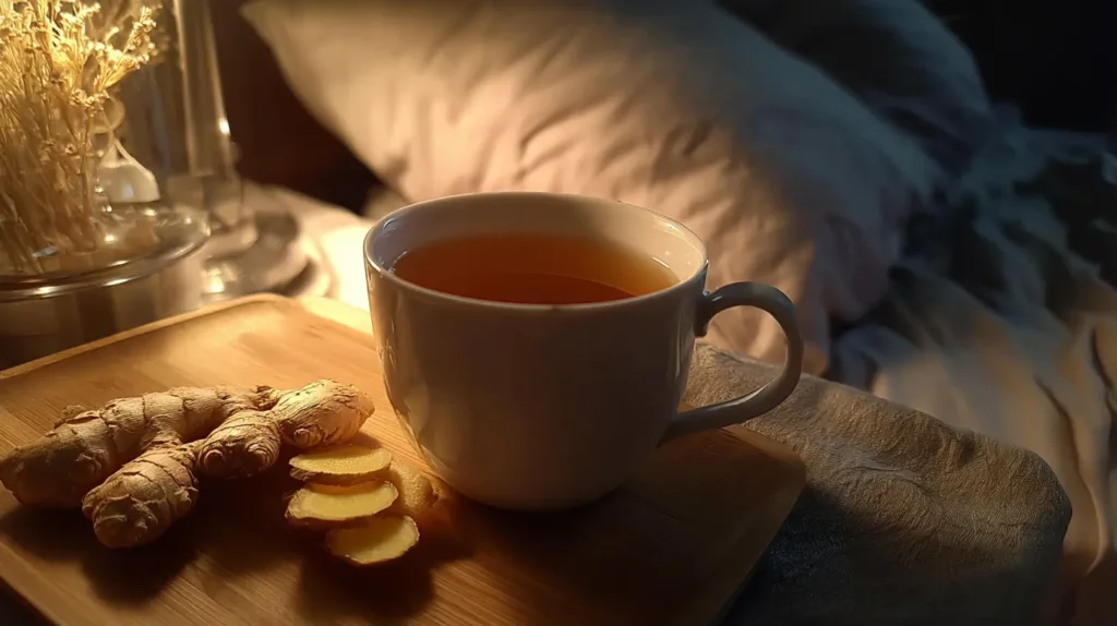 ginger tea before bed