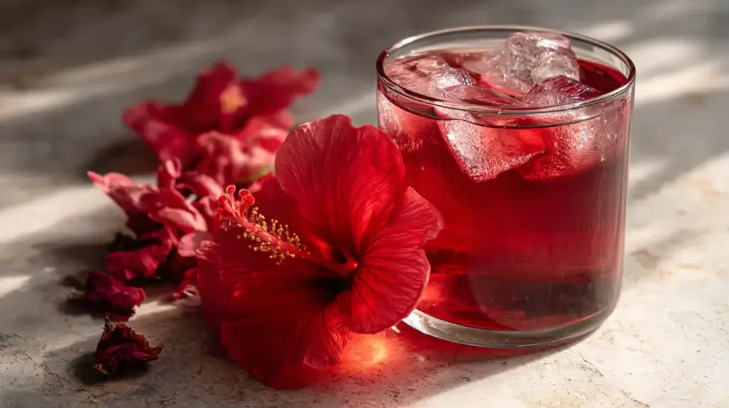 hibiscus tea hot or cold served in cups
