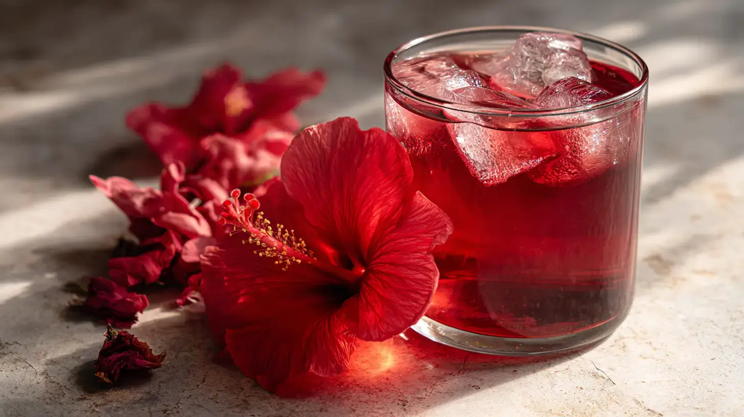 hibiscus tea hot or cold served in cups