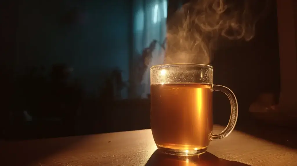 Warm functional drinks for nighttime and after dinner