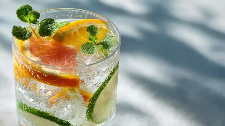 Functional mocktail recipes made with citrus, herbs, and sparkling water