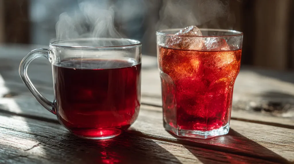 hibiscus tea blood pressure hot or cold side by side comparison