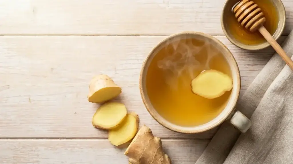 ginger tea for nausea and sluggish digestion